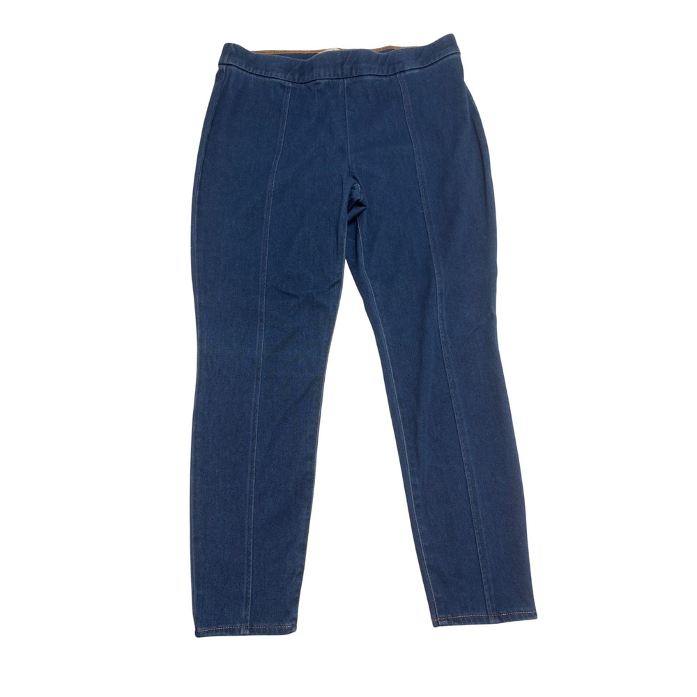 LOGO Lori Goldstein, Blue Denim Leggings, Women's Plus Size‎ 16